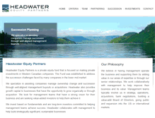 Tablet Screenshot of headwaterequity.com
